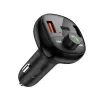 TECH-PROTECT CC06 3-porttinen autolaturi PD 72W + FM-lähetin Bluetooth, musta