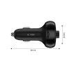 TECH-PROTECT CC06 3-porttinen autolaturi PD 72W + FM-lähetin Bluetooth, musta