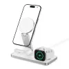 TECH-PROTECT QI15W-A47 3-in-1 magneettinen MagSafe-langaton laturi valkoinen