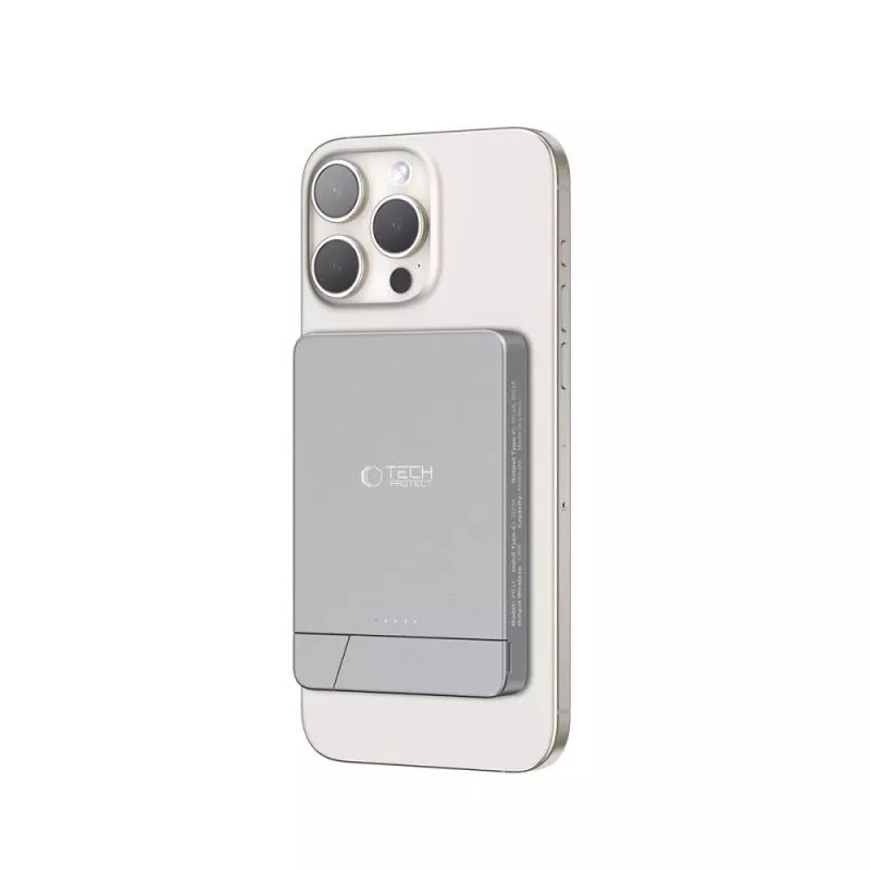 TECH-PROTECT PB14 LIFEMAG MagSafe-varavirtalähde 5000mAh avaruudenharmaa