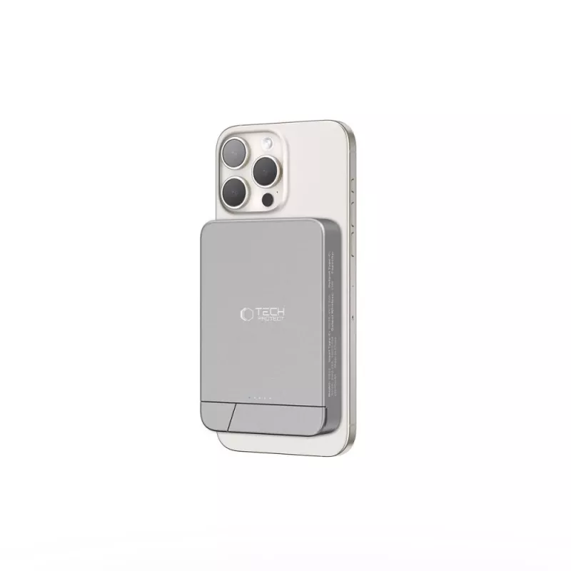 TECH-PROTECT PB15 LIFEMAG MagSafe-varavirtalähde 10000mAh avaruudenharmaa