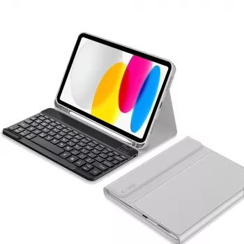 Tech-Protect SC Pen + näppäimistökotelo iPad 10,9 tuumaa (10. sukupolvi, 2022) / iPad Air 11 tuumaa (M2, 2024) / iPad Pro 11 tuumaa (M4, 2024) - harmaa