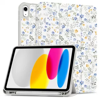 Tech-Protect SC Pen -kotelo iPad 10.9 (10th Gen, 2022) / iPad 11 (2025) -tableteille, kukka