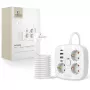 TECH-PROTECT PCS3X4 jatkojohto 2 USB & 2 Type-C & 3 pistorasiaa 200cm valkoinen