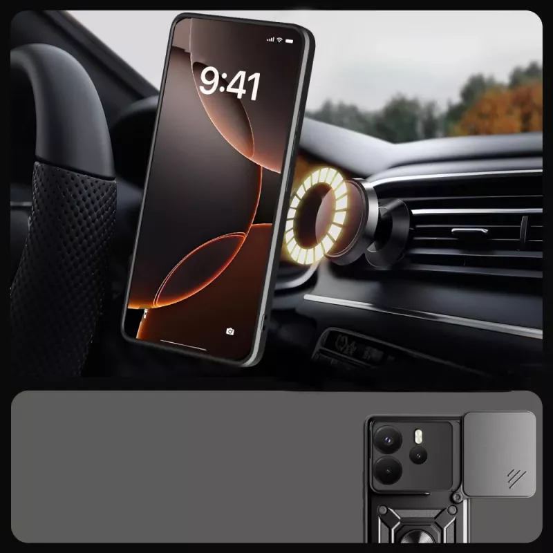 Tech-Protect Camshield Pro -kotelo Xiaomi Redmi Note 14 4G, mattamusta