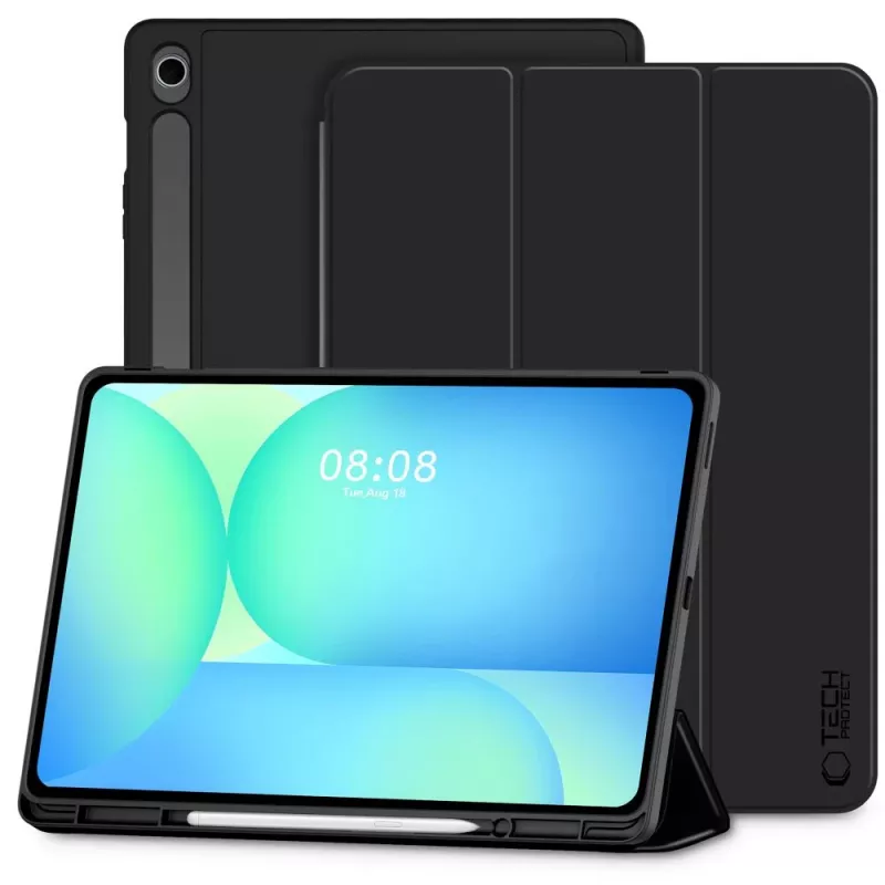 Tech-Protect SC Pen -kotelo Samsung Galaxy Tab S10 FE+ 13.1 X620 / X626B -tabletille, musta