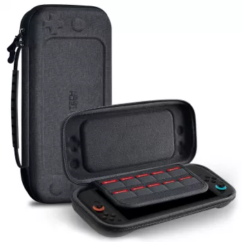 TECH-PROTECT kovakuorinen kotelo Nintendo Switch 2, tummanharmaa