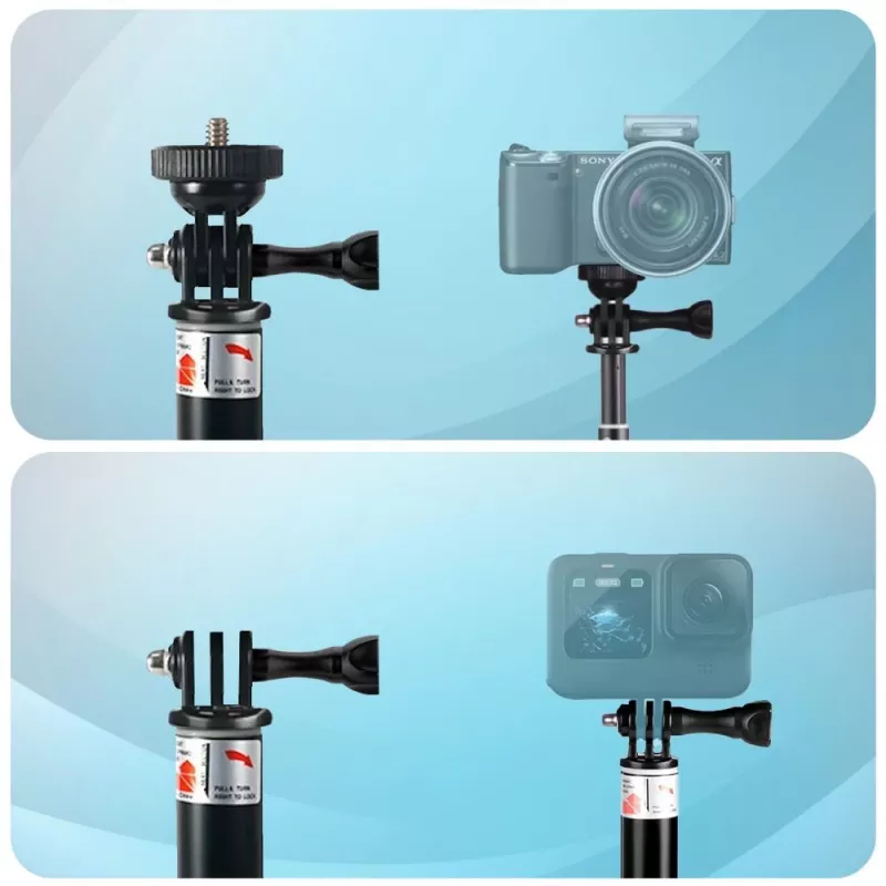 Tech-Protect GA100 teleskooppinen yksijalka ja selfietikku GoPro-kameralle