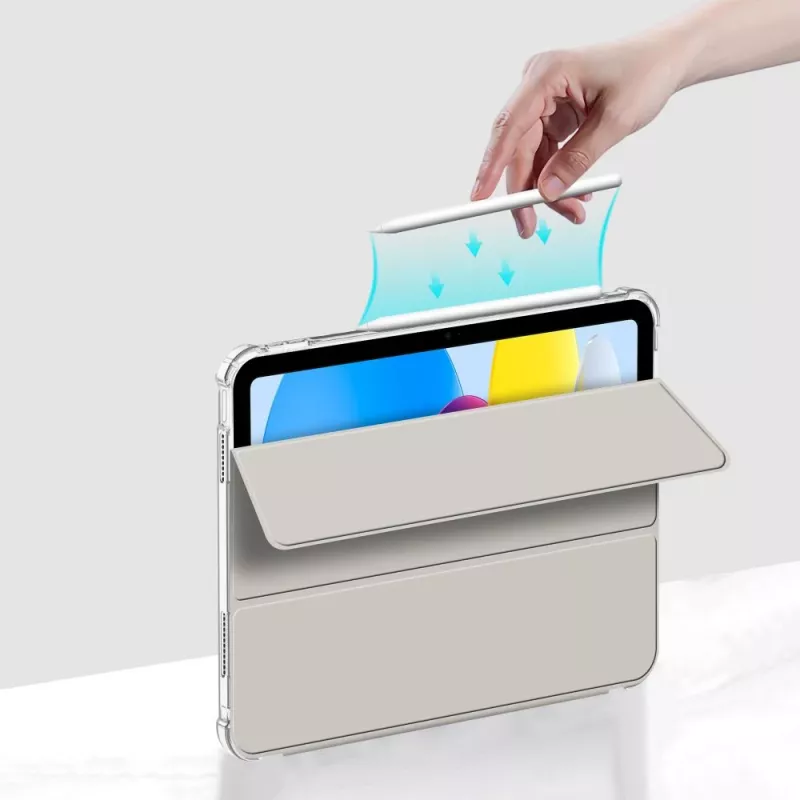 Tech-Protect SC Pen Hybrid -suojakotelo iPad 10.9 (10th Gen, 2022) / iPad 11 (2025) -tableteille, hopea