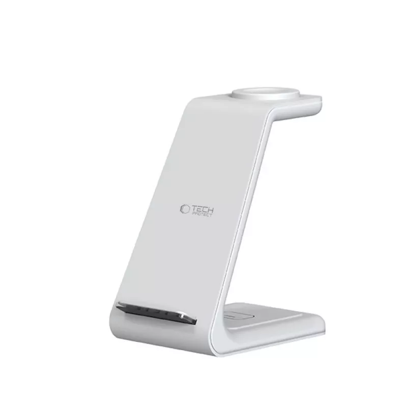TECH-PROTECT QI15W-A36 3-in-1 langaton laturi Apple valkoinen