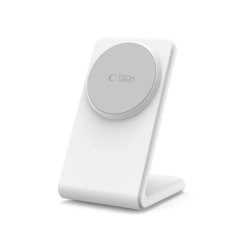 TECH-PROTECT QI15W-A38 magneettinen MagSafe-langaton laturi valkoinen