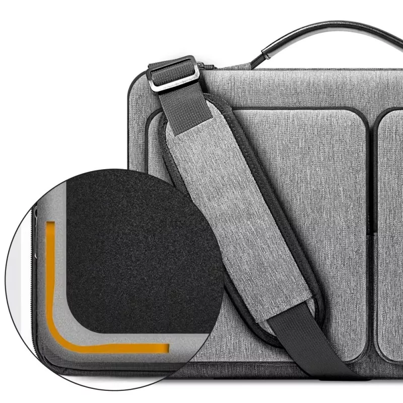 Tech-Protect Defender Laptop Bag 15-16 inch harmaa