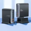 Tech-Protect DC80W-GAN 6-PORT GaN 80W USB-C-laturi musta