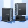 TECH-PROTECT DC140W-GAN 5-porttinen pöytälaturi PD 140W / QC3.0 musta