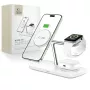TECH-PROTECT QI15W-A45 3-in-1 magneettinen MagSafe-langaton laturi valkoinen