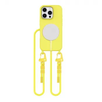 Tech-Protect Magnecklace MagSafe -kotelo Apple iPhone 16 Pro keltainen