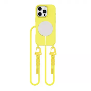 Tech-Protect Magnecklace MagSafe -kotelo iPhone 16 Pro Max, keltainen