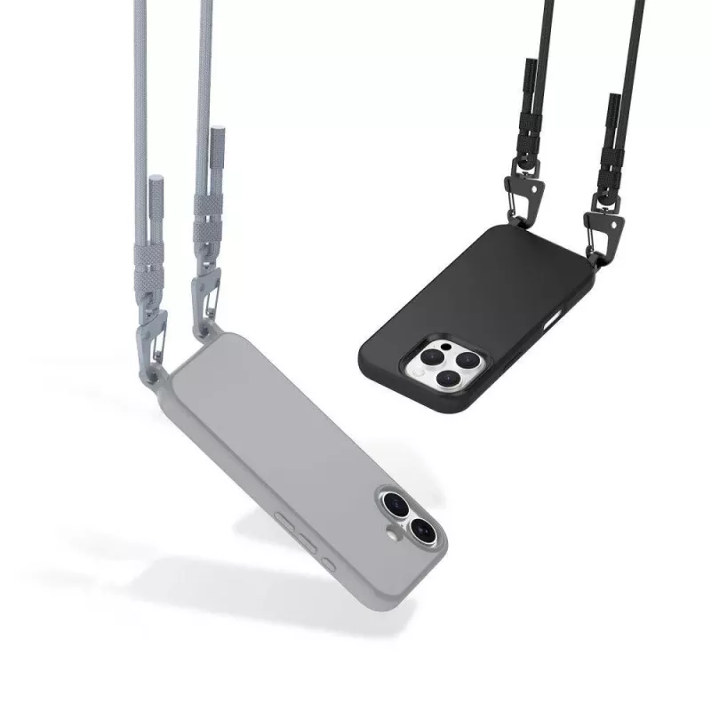 Tech-Protect Magnecklace MagSafe -kotelo iPhone 12 / 12 Pro - harmaa