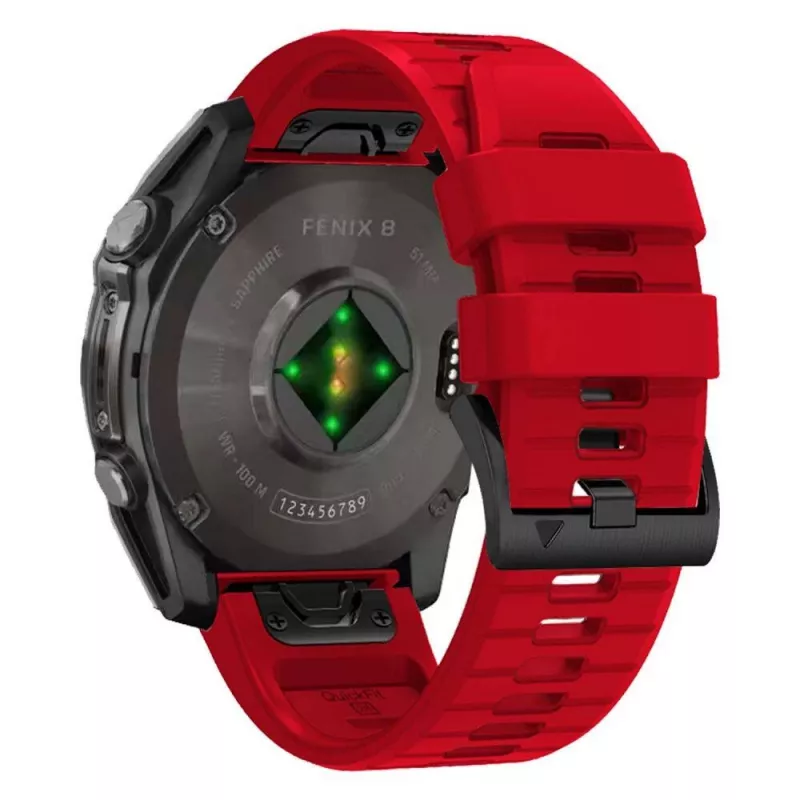 TECH-PROTECT SILICONE LINE GARMIN FENIX 5X / 5X PLUS / 6X / 6X PRO / 7X / 8 (51 MM) PUNAINEN