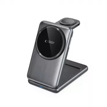 TECH-PROTECT QI15W-A42 3in1 Magnetic MagSafe langaton laturi space grey