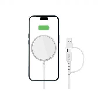 Tech-Protect QI15W-A44 MagSafe langaton laturi valkoinen