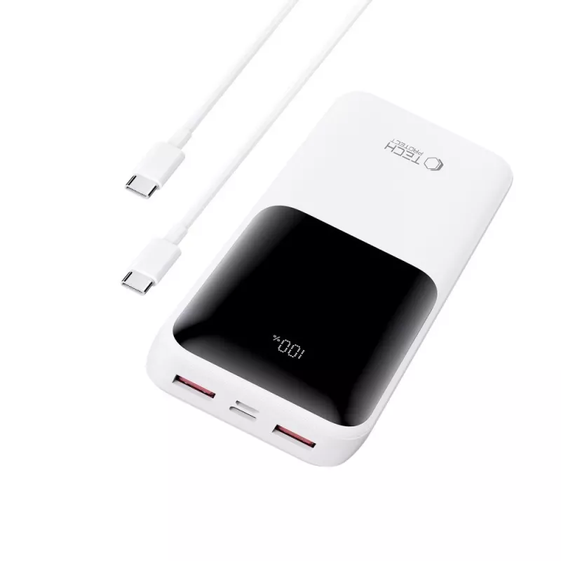 TECH-PROTECT PB02 varavirtalähde 20000mAh 22,5W valkoinen