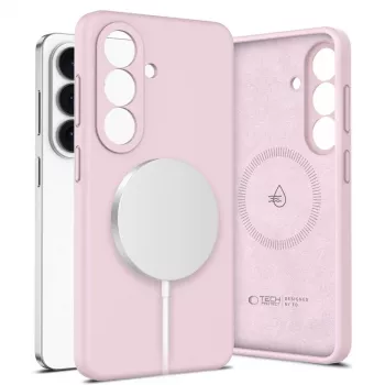 Tech-Protect Silicone MagSafe -kotelo Samsung Galaxy S26 - pinkki helmiäinen