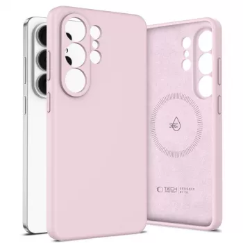 Tech-Protect Silicone MagSafe -kotelo Samsung Galaxy S26 Ultra pinkki helmiäinen