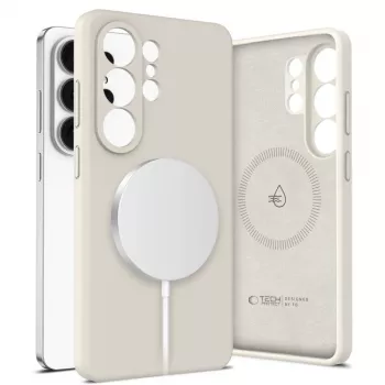 Tech-Protect Silicone MagSafe -kotelo Samsung Galaxy S26 Ultra - Cosmic Latte