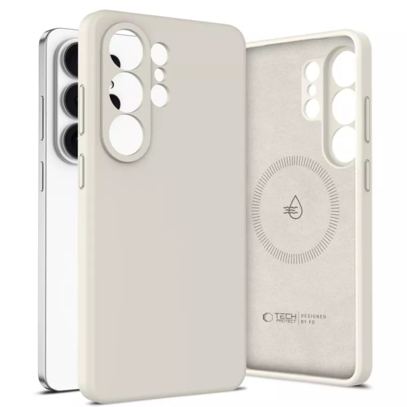 Tech-Protect Silicone MagSafe -kotelo Samsung Galaxy S26 Ultra - Cosmic Latte