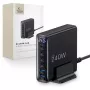 TECH-PROTECT DC240W-GAN 6-porttinen pöytälaturi PD 240W / QC3.0 musta