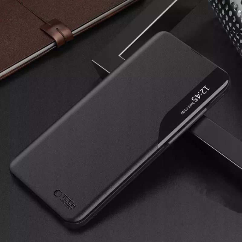 Tech-Protect Smart View -kotelo Samsung Galaxy A37 5G, musta