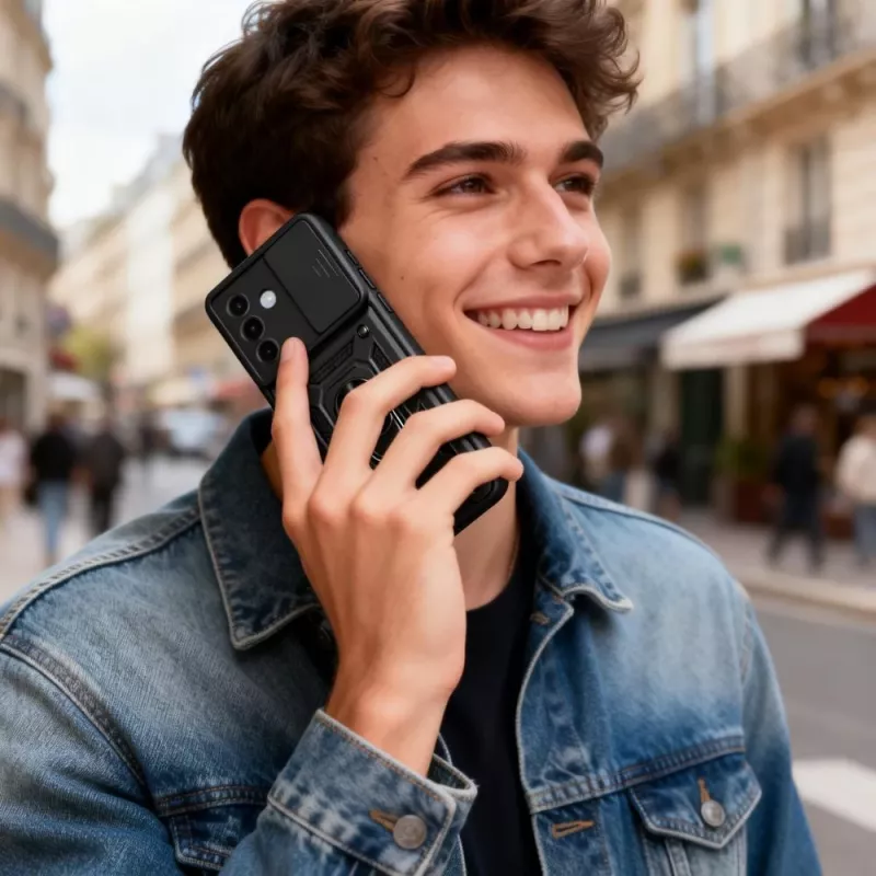 Tech-Protect Camshield Pro Galaxy A27 5G musta