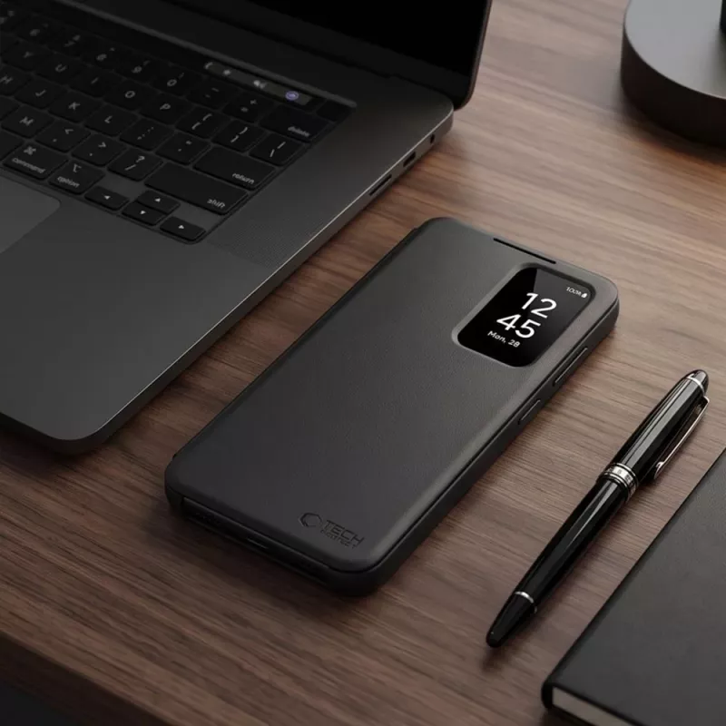 TECH-PROTECT Smart Wallet -kotelo Samsung Galaxy A27 5G, matta musta