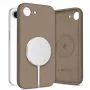 Tech-Protect Silicone MagSafe -kotelo Apple iPhone 16E / 17E - suklaanruskea