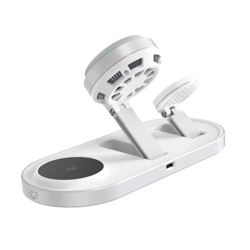 TECH-PROTECT A51 ARCTICBOOST 3-in-1 Magnetic MagSafe -langaton laturi 25W Qi2.2 valkoinen