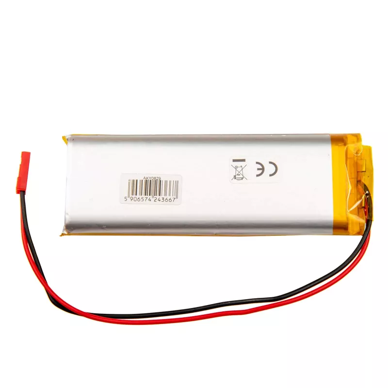 Akyga AKY0829 LP123497 Li-Po-akku 3.7V 4500mAh PCM JST 2.54 2-Pin 150mm