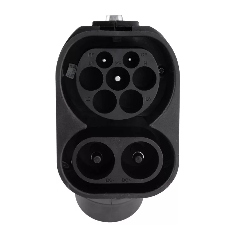 Akyga AK-SC-E20 CCS2–GB/T DC-latausadapteri 1000V 250A musta
