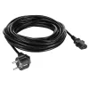 Akyga AK-PC-05S virtajohto, CEE 7/7 – IEC C13, kupari 3 x 1,5 mm², 5 m, musta
