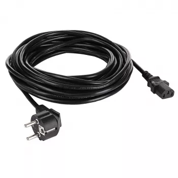 Akyga AK-PC-05S virtajohto, CEE 7/7 – IEC C13, kupari 3 x 1,5 mm², 5 m, musta