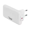 Akyga AK-CH-31 ohut GaN-USB-laturi 65 W, USB-C PD + USB-A, valkoinen