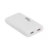Akyga AK-CH-32 ohut GaN-USB-C-laturi 65 W, 2 x USB-C PD, valkoinen