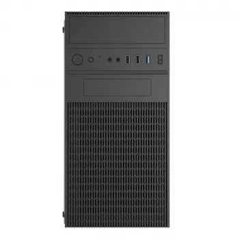 Akyga AK19BK Micro Tower -tietokonekotelo, Micro-ATX / Mini-ITX, USB-C + USB 3.0 + 2x USB 2.0, ilman virtalähdettä, musta