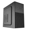 Akyga AK19BK Micro Tower -tietokonekotelo, Micro-ATX / Mini-ITX, USB-C + USB 3.0 + 2x USB 2.0, ilman virtalähdettä, musta