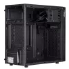 Akyga AK19BK Micro Tower -tietokonekotelo, Micro-ATX / Mini-ITX, USB-C + USB 3.0 + 2x USB 2.0, ilman virtalähdettä, musta