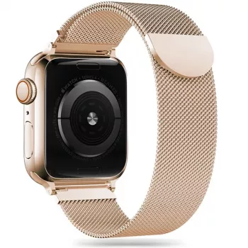 TECH-PROTECT Milanese Loop -ranneke Apple Watch 4 / 5 / 6 / 7 / 8 / 9 / SE (38 / 40 / 41 mm) kulta