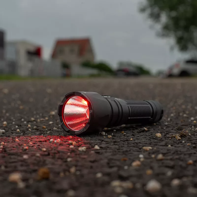 VAYOX Tactical Flashlight 2000lm valkoinen + punainen valo + vihreä laser VA0457