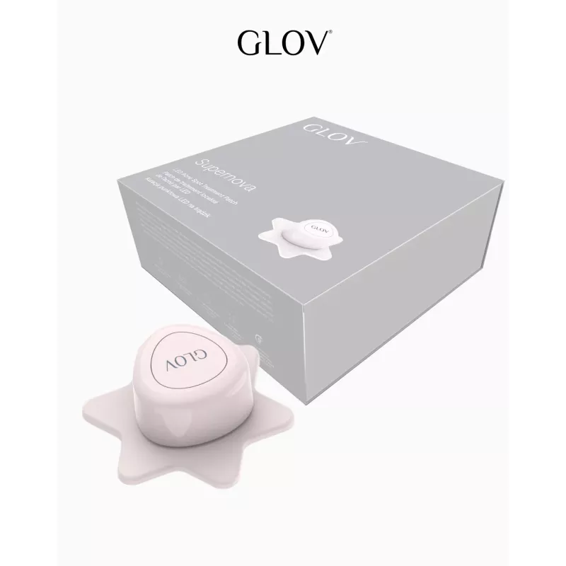 GLOV Supernova LED Spot Care Patch - kohdennettu aknehoito puna- ja sinivaloterapialla