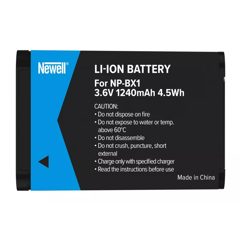 Newell vara-akku Sony NP-BX1, 1000mAh, Li-Ion, musta