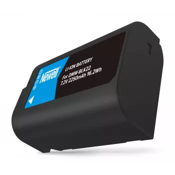 Newell vara-akku DMW-BLK22 Panasonic Lumix -kameroihin, 2200mAh, 7,2V, Li-Ion, musta